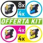 Kit cartucce compatibili con Brother<br>20 x LC-123BK/C/M/Y Vers. 3.0