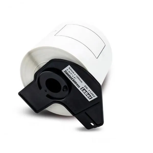 Rotolo carta termica/etichette compatibile con Brother DK-11202