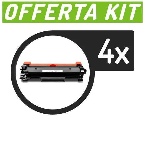 Kit toner compatibili con Brother<br>4 x TN-2320