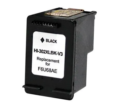 F6U68AE Cartuccia rigenerata per HP 302XL nero alta capacita