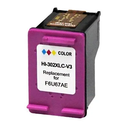 Cartuccia compatibile con Hp F6U67AE n. 302 Tricolor XL