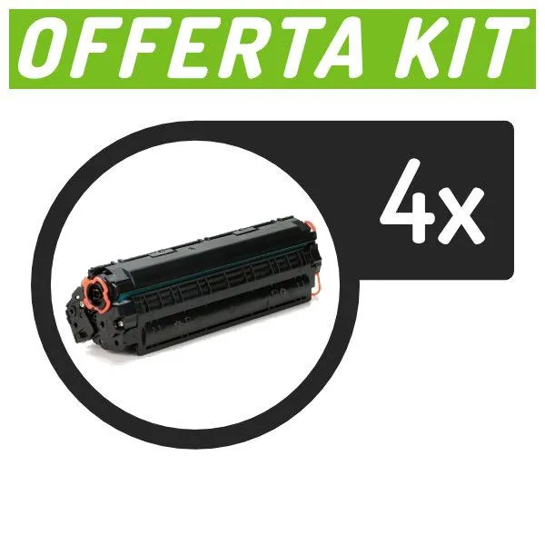 Kit toner compatibili con Hp<br>4 X CF279X n.79X