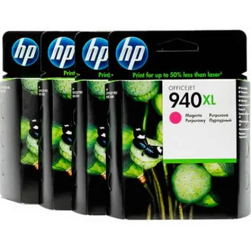 4 Cartucce Originali HP 940XL 