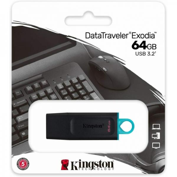 Kingston Pendrive DTX Nero  64GB  USB 3.2