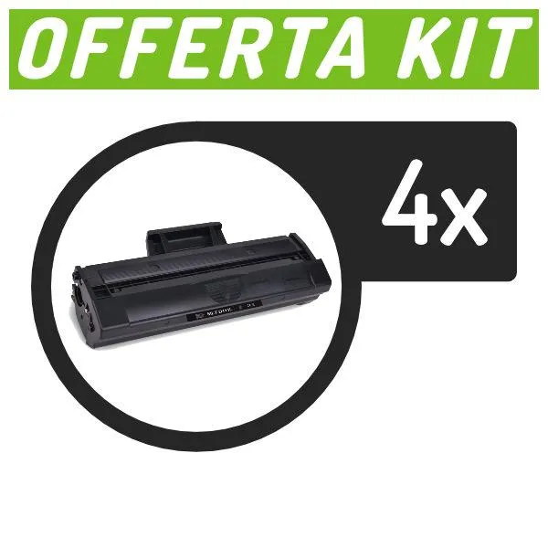 Kit toner compatibili con Samsung<br>4 X 111 XL - New Chip