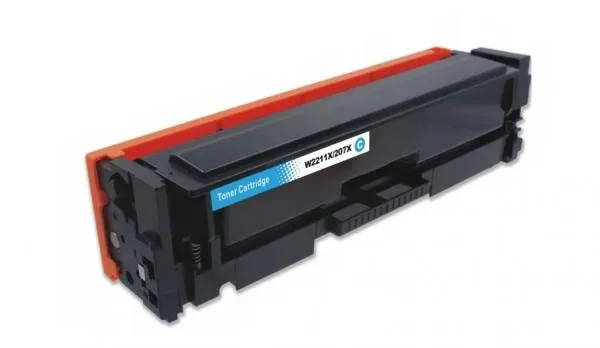 Toner compatibile con Hp W2211X n.207x - Ciano - SENZA CHIP 